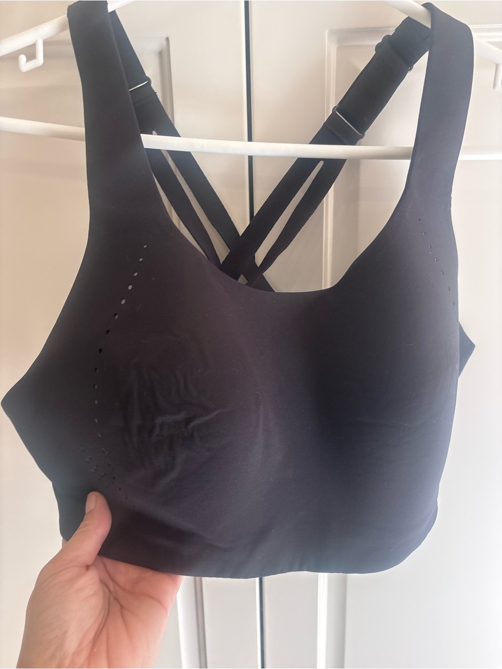 lululemon athletica Black Crossback Seamless Sports Bra